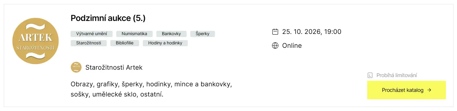 Aukce Livebid